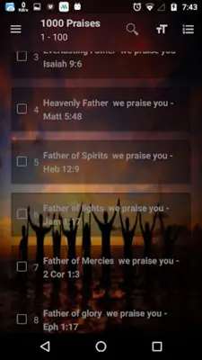 1000 praises android App screenshot 5